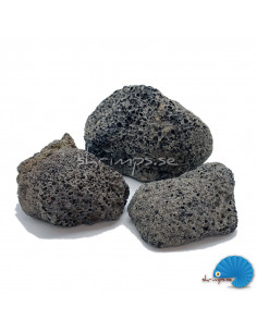 Lavasten svart 5-8cm - 3st