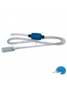 Gravel cleaner with siphon