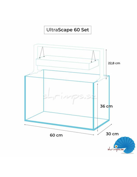 Aquael - UltraScape 60 Snow - Optiwhite