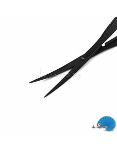 Spring scissor curved - Black - 15 cm 2