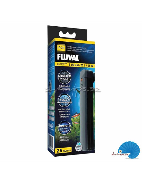 Fluval - P25 Submersible Heater, 25W, up to 25 L