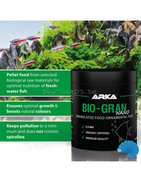 ARKA - BioGran Nano - Granulat yngelfoder - 150ml (75g)
